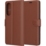 Techsuit - Leather Folio - Samsung Galaxy S25 Edge - Brown