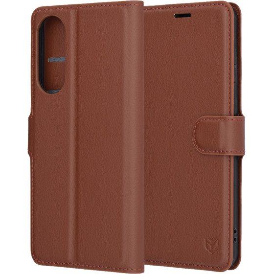 Techsuit - Leather Folio - Samsung Galaxy S25 Edge - Brown