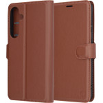 Techsuit - Leather Folio - Samsung Galaxy S25 Plus - Brown