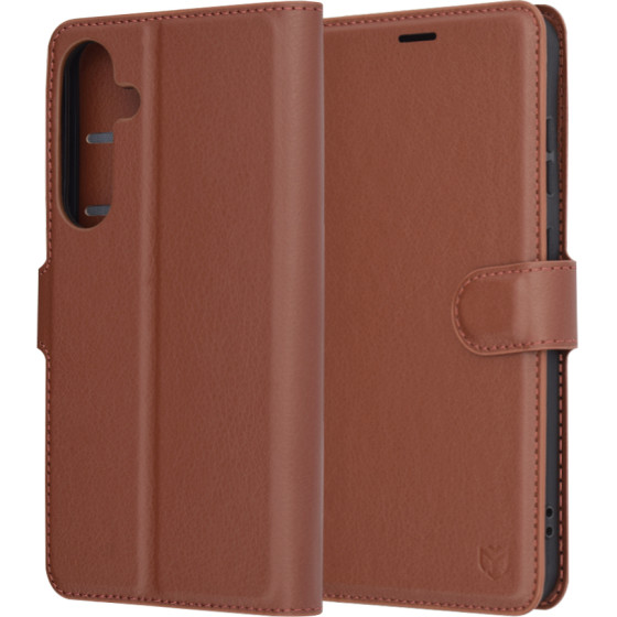 Techsuit - Leather Folio - Samsung Galaxy S25 Plus - Brown