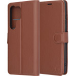 Techsuit - Leather Folio - Samsung Galaxy S25 Ultra - Brown