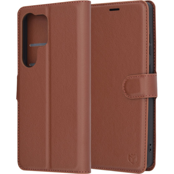 Techsuit - Leather Folio - Samsung Galaxy S25 Ultra - Brown