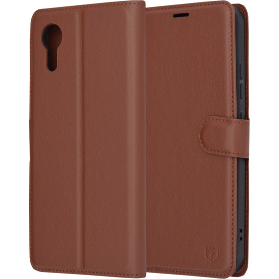 Techsuit - Leather Folio - Samsung Galaxy Xcover7 - Brown