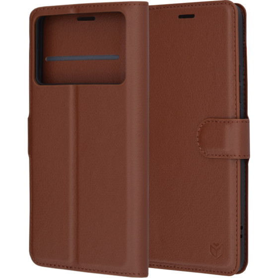 Techsuit - Leather Folio - Xiaomi Poco F6 Pro - Brown