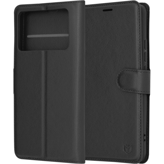 Techsuit - Leather Folio - Xiaomi Poco X6 Pro - Black