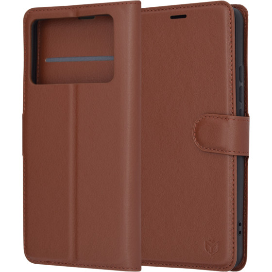 Techsuit - Leather Folio - Xiaomi Poco X6 Pro - Brown
