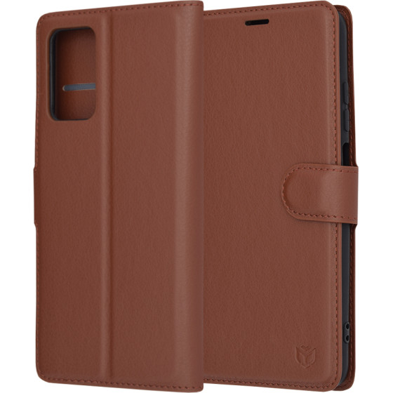 Techsuit - Leather Folio - Xiaomi Redmi 10 / Redmi 10 2022 - Brown