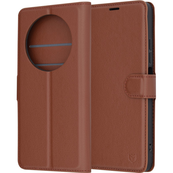 Techsuit - Leather Folio - Xiaomi Redmi 14C / Poco C75 - Brown