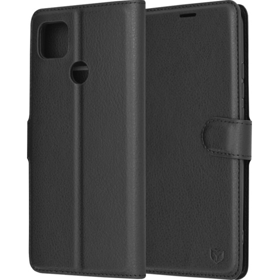 Techsuit - Leather Folio - Xiaomi Redmi 9C / Redmi 9C NFC - Black
