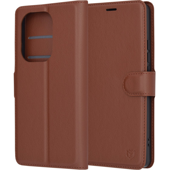 Techsuit - Leather Folio - Xiaomi Redmi Note 13 Pro 4G / Poco M6 Pro 4G - Brown