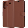 Techsuit - Leather Folio - Xiaomi Redmi Note 13 Pro+ 5G - Brown