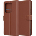 Techsuit - Leather Folio - Xiaomi Redmi Note 14 5G - Brown