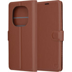 Techsuit - Leather Folio - Xiaomi Redmi Note 14 Pro 4G / Poco F7 - Brown