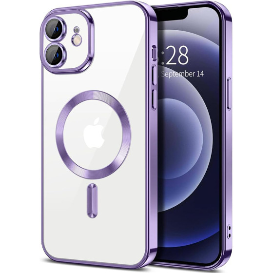 Techsuit - Luxury Crystal MagSafe - iPhone 12 - Light Purple