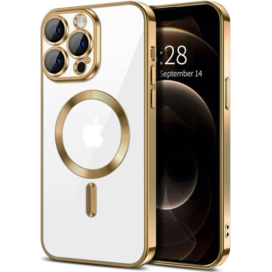 Techsuit - Luxury Crystal MagSafe - iPhone 12 Pro - Gold