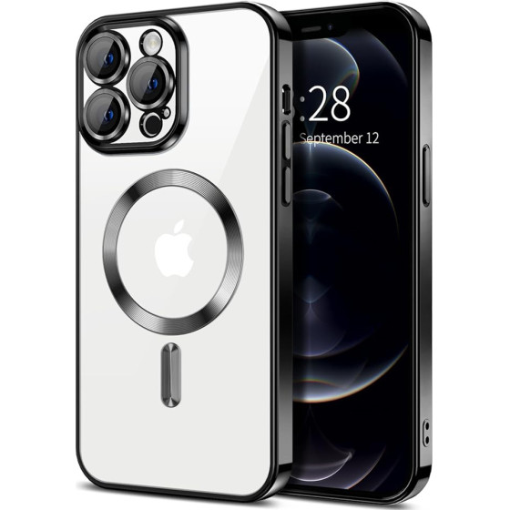 Techsuit - Luxury Crystal MagSafe - iPhone 12 Pro Max - Black