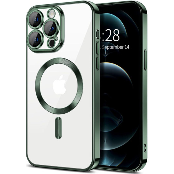Techsuit - Luxury Crystal MagSafe - iPhone 12 Pro Max - Deep Green