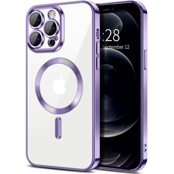 Techsuit - Luxury Crystal MagSafe - iPhone 12 Pro Max - Light Purple