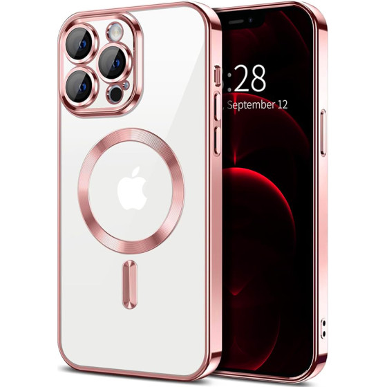 Techsuit - Luxury Crystal MagSafe - iPhone 12 Pro Max - Pink