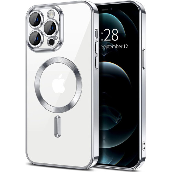 Techsuit - Luxury Crystal MagSafe - iPhone 12 Pro Max - Silver
