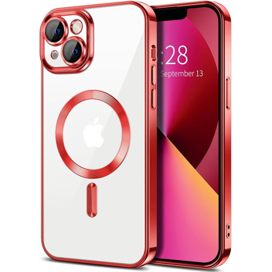 Techsuit - Luxury Crystal MagSafe - iPhone 13 - Red