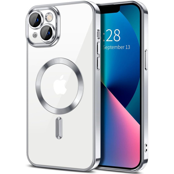 Techsuit - Luxury Crystal MagSafe - iPhone 13 - Silver