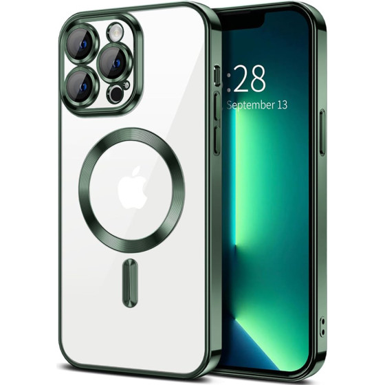 Techsuit - Luxury Crystal MagSafe - iPhone 13 Pro - Deep Green