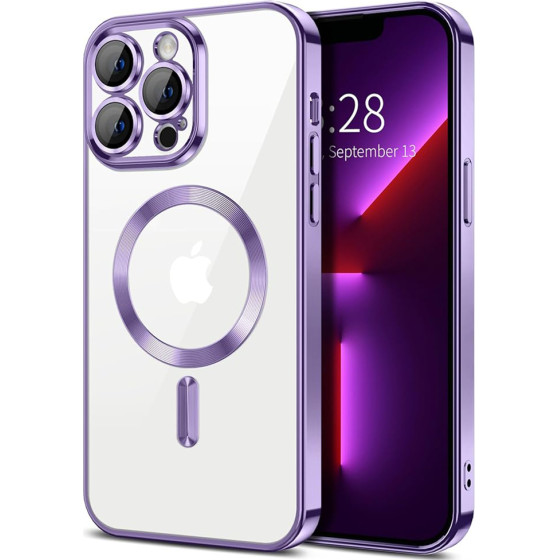 Techsuit - Luxury Crystal MagSafe - iPhone 13 Pro - Light Purple