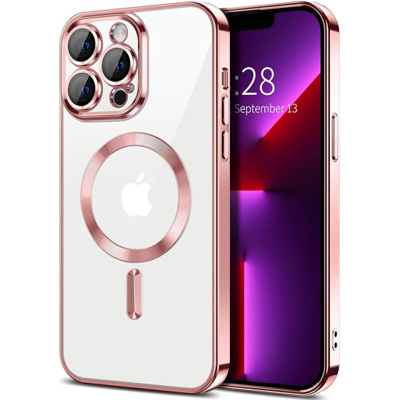 Techsuit - Luxury Crystal MagSafe - iPhone 13 Pro - Pink