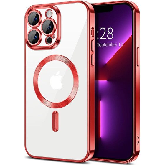 Techsuit - Luxury Crystal MagSafe - iPhone 13 Pro - Red