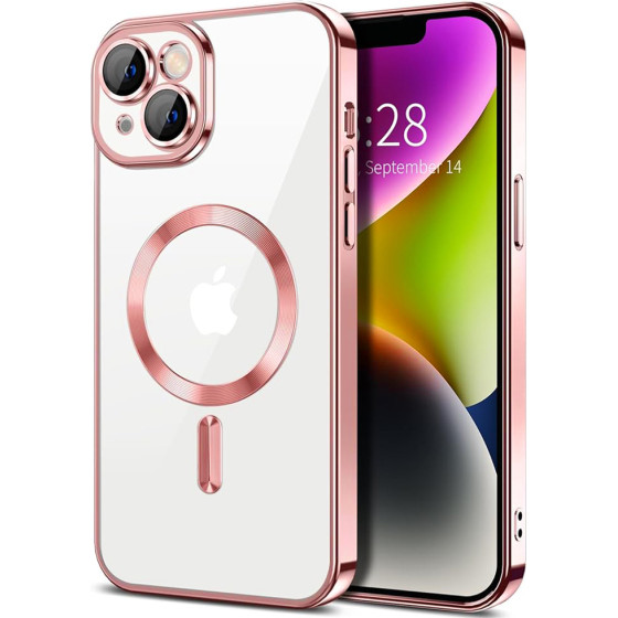 Techsuit - Luxury Crystal MagSafe - iPhone 14 - Pink