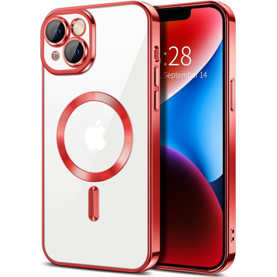 Techsuit - Luxury Crystal MagSafe - iPhone 14 - Red
