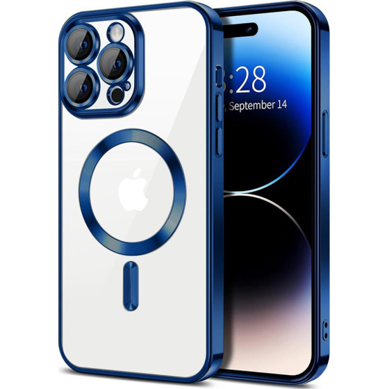 Techsuit - Luxury Crystal MagSafe - iPhone 14 Pro - Deep Blue