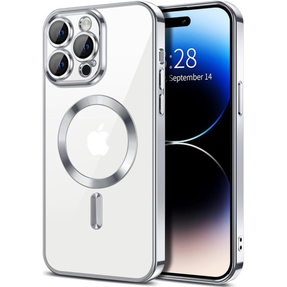 Techsuit - Luxury Crystal MagSafe - iPhone 14 Pro - Silver