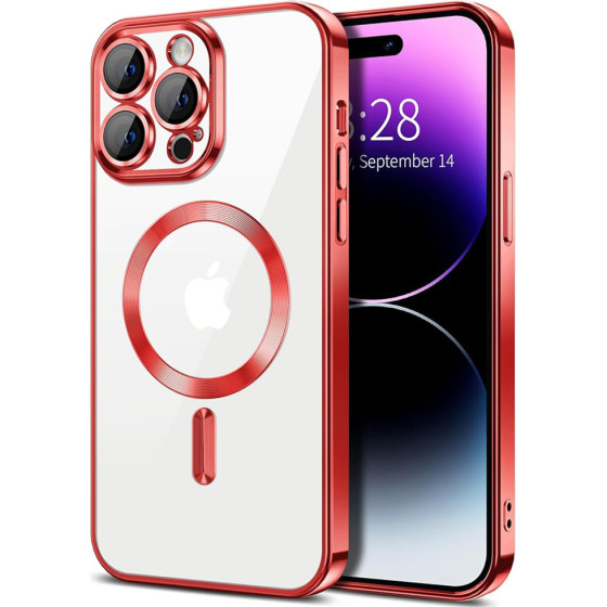 Techsuit - Luxury Crystal MagSafe - iPhone 14 Pro - Red