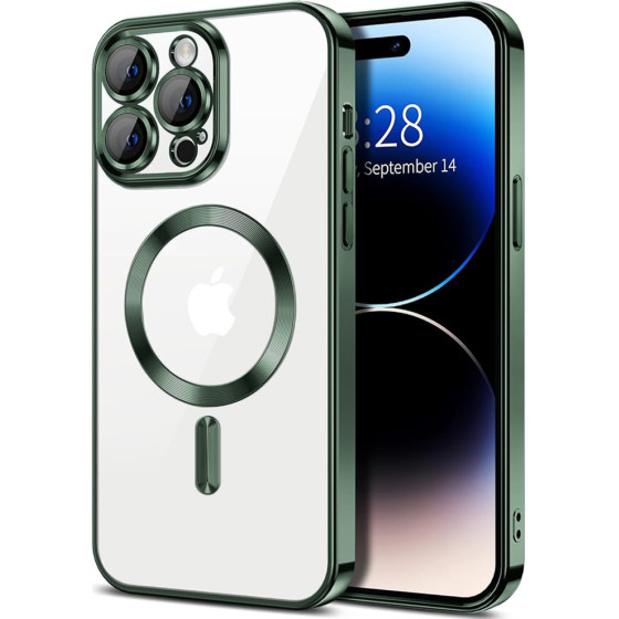Techsuit - Luxury Crystal MagSafe - iPhone 14 Pro Max - Deep Green