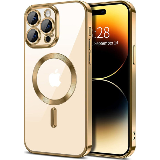 Techsuit - Luxury Crystal MagSafe - iPhone 14 Pro Max - Gold