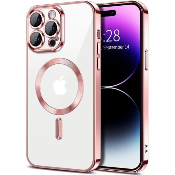 Techsuit - Luxury Crystal MagSafe - iPhone 14 Pro Max - Pink