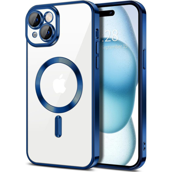 Techsuit - Luxury Crystal MagSafe - iPhone 15 - Deep Blue