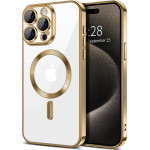 Techsuit - Luxury Crystal MagSafe - iPhone 15 Pro Max - Gold