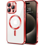 Techsuit - Luxury Crystal MagSafe - iPhone 15 Pro Max - Red