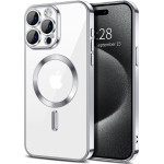Techsuit - Luxury Crystal MagSafe - iPhone 15 Pro Max - Silver