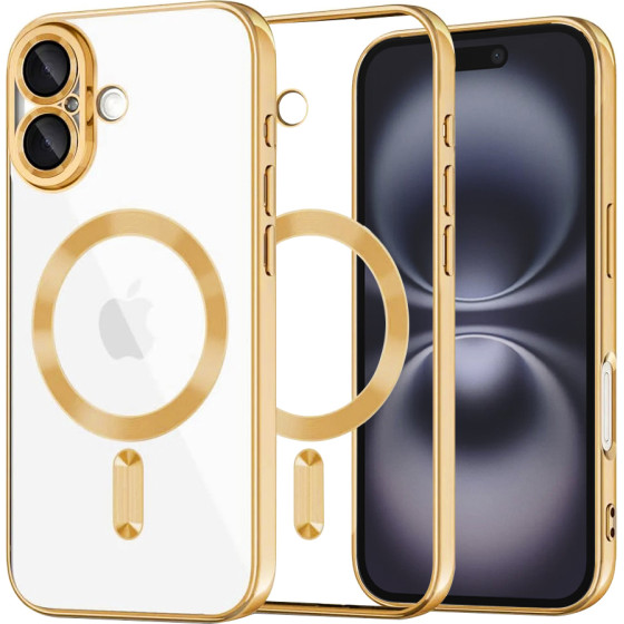 Techsuit - Luxury Crystal MagSafe - iPhone 16 - Gold