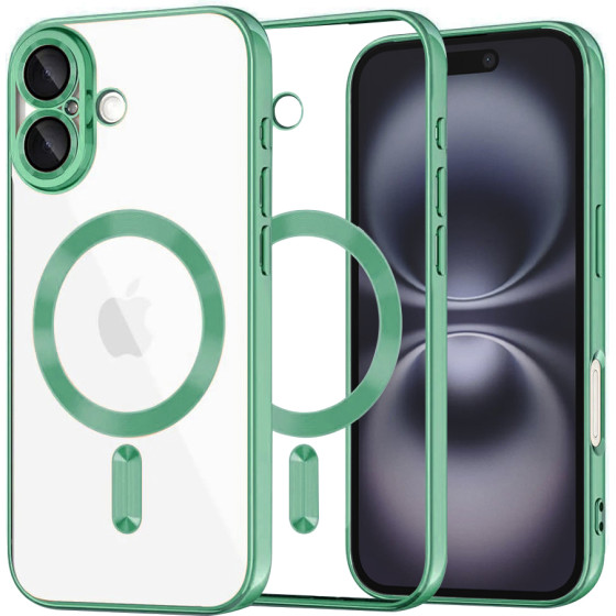 Techsuit - Luxury Crystal MagSafe - iPhone 16 - Light Green