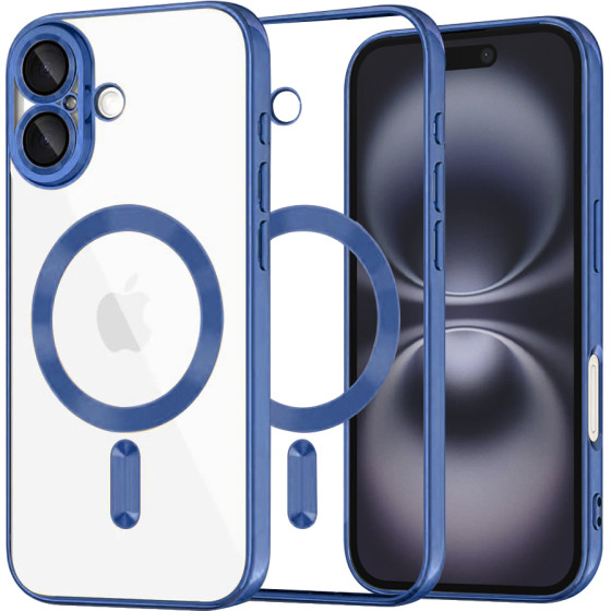 Techsuit - Luxury Crystal MagSafe - iPhone 16 Plus - Deep Blue