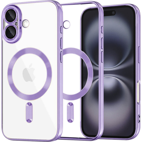 Techsuit - Luxury Crystal MagSafe - iPhone 16 Plus - Light Purple