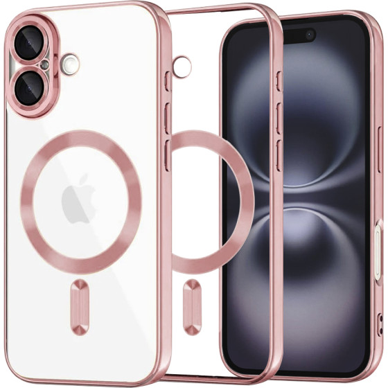 Techsuit - Luxury Crystal MagSafe - iPhone 16 Plus - Pink