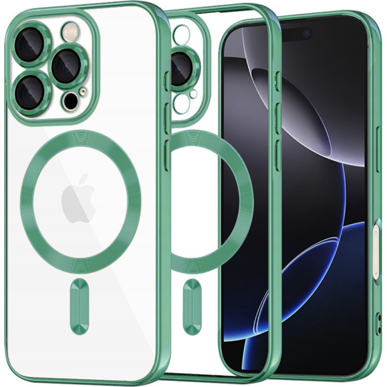 Techsuit - Luxury Crystal MagSafe - iPhone 16 Pro - Light Green