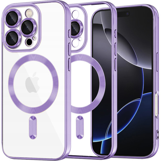 Techsuit - Luxury Crystal MagSafe - iPhone 16 Pro Max - Light Purple