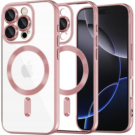 Techsuit - Luxury Crystal MagSafe - iPhone 16 Pro Max - Pink